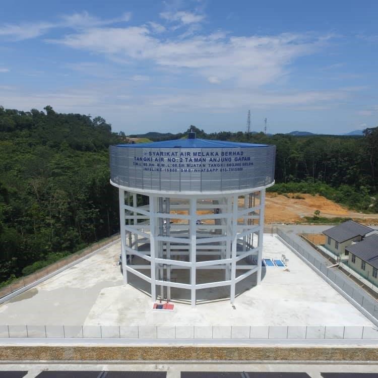 To construct elevated water tank no: 2 at Taman Anjung Gapam, Melaka